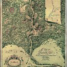 Antique World Treasure Map Cotton Canvos Map Retro Map 87 x 72cm