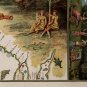 Antique World Australian Seashore Map Cotton Canvos Map Retro Map 81 x 60cm
