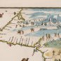 Antique World Australian Seashore Map Cotton Canvos Map Retro Map 81 x 60cm