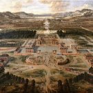 Antique European Palace Map Cotton Canvos Map Retro Map 86 x 62cm