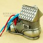 Vintage Tin Metal shoe coin piggy bank