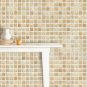 Mosaic Sticker Tile Transfer Bathroom Kitchen 50cm x 50cm Beige