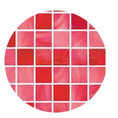 Mosaic Sticker Tile Transfer Bathroom Kitchen 50cm x 50cm Red