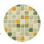 Mosaic Sticker Tile Transfer Bathroom Kitchen 50cm x 50cm Orange Green