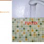 Mosaic Sticker Tile Transfer Bathroom Kitchen 50cm x 50cm Orange Green
