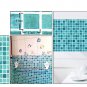 Mosaic Sticker Tile Transfer Bathroom Kitchen 50cm x 50cm Ocean Blue