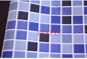 Mosaic Sticker Tile Transfer Bathroom Kitchen 50cm x 50cm Royal Blue
