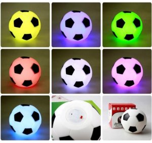10pcs Flash Light Up Football Soccor Lamp Night Light Color Change
