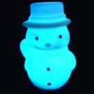 10pcs flash Color Changing Snowman Shape Romantic Lamp Light