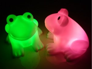 10pcs Flash Color Changing Frog Shape Romantic Lamp Light