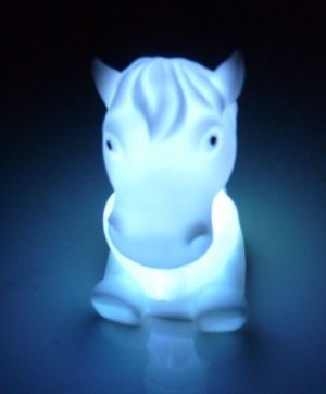 10pcs Flash Color Changing Horse Shape Romantic Lamp Light
