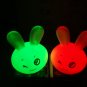 10pcs Flash Color Changing Rabbit Shape Romantic Lamp Light