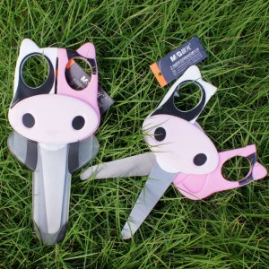 2pcs Cow Animal Shaped Kid Safety Scissors Art Craft 5''
