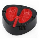 Black Cough Screaming Lung Ashtray QUIT SMOKING Gag Gift
