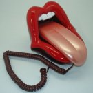 Mouth Lips Kiss Tongue Novelty Retro Corded Telephone