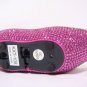 Rhinestone Crystal Mouth Lips Kiss Tongue Novelty Retro Corded Telephone Fuschia