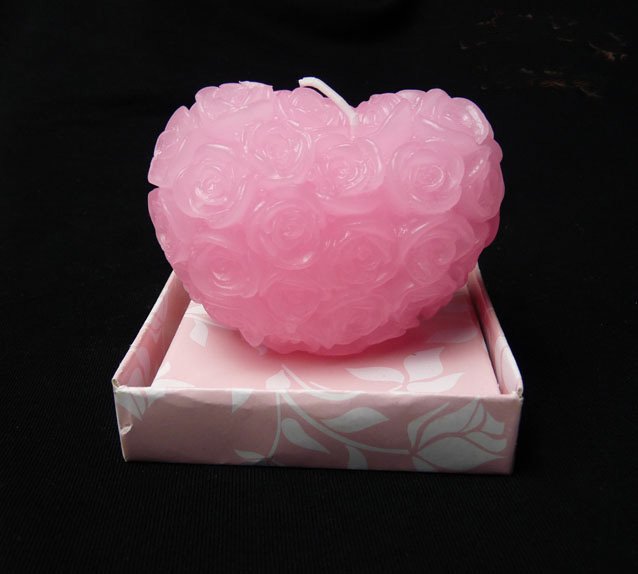 29g Rose Heart LOVE Candles Wedding Bridal Shower Favors Decorations Pink