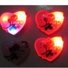 Lot of 25pcs Heart Love Rose Pin Brooch Luminous Party Favor Valentine B3