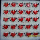 Lot of 25pcs Arrow Heart Love Pin Brooch Luminous Party Favor Valentine B2