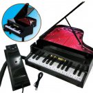 Piano Shaped Telephone Unique Flash Eye Black