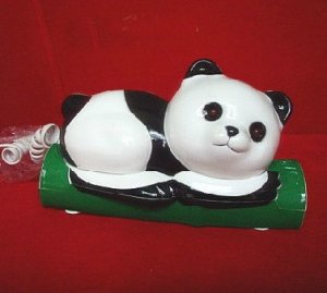 Panda Shaped Novelty Retro Corded Telephone