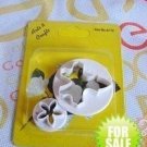 Set Butterfly Flower Cookie Cutter Mold + Stamp