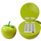 Big Red Apple Wired Home office Table Telephone NEW Green