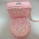 Crystal Rhinestone Toilet Telephone Unique PINK