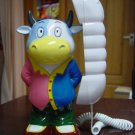 Cow Catoon Animal Novelty Corded Hanging Telephone