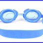 Kid Swimming Pool Crab Slicon Swim Glasses Glass Blue NIB G002