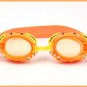 Kid Swimming Pool Crab Slicon Swim Glasses Glass Orange NIB G004