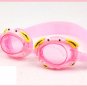 Kid Swimming Pool Crab Slicon Swim Glasses Glass Pink NIB G005