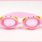 Kid Swimming Pool Crab Slicon Swim Glasses Glass Pink NIB G005