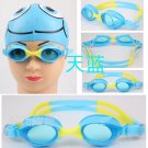 Kid Swimming Pool Slicon Swim Glasses Glass Blue NIB G007