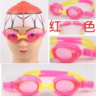 Kid Swimming Pool Slicon Swim Glasses Glass Red NIB G008