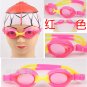 Kid Swimming Pool Slicon Swim Glasses Glass Red NIB G008