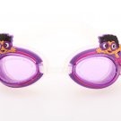 Kid Swimming Pool Slicon Swim Glasses Glass Cartoon Purple NIB G011