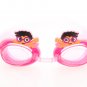 Kid Swimming Pool Slicon Swim Glasses Glass Cartoon Pink NIB G013