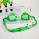 Kid Swimming Pool Frog Slicon Swim Glasses Glass NIB Blue G017