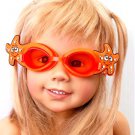 Kid Swimming Pool Seastar  Slicon Swim Glasses Glass Orange NIB G028
