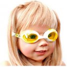 Kid Swimming Pool Seastar  Slicon Swim Glasses Glass Yellow NIB G030