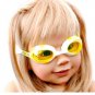Kid Swimming Pool Seastar Slicon Swim Glasses Glass Yellow NIB G030