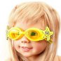 Kid Swimming Pool Seastar Slicon Swim Glasses Glass Yellow NIB G028