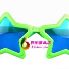 Crazy Big Specs Big Star Glasses Clown Classes Costume Theatre Prop Green