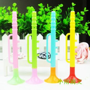 Lot of 10pcs Bugle Horn Ball Point Pen Dollhouse miniature Toy Promotion Gift BP005