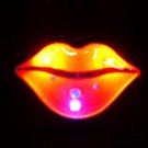 Lot of 25pcs Mouth Love Pin Brooch Luminous Party Favor Valentine LP006