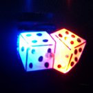 Lot of 25pcs Dice Brooch Luminous Party Favor LP011