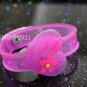 Adjustable Lot of 12pcs Love Heart Valentine Luminous bracelet bangle Party Favor LB004