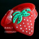 Adjustable Lot of 12pcs strawberry Luminous bracelet bangle Party Favor LB010