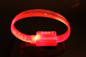 Adjustable Lot of 12pcs red Luminous bracelet bangle Party Favor LB024